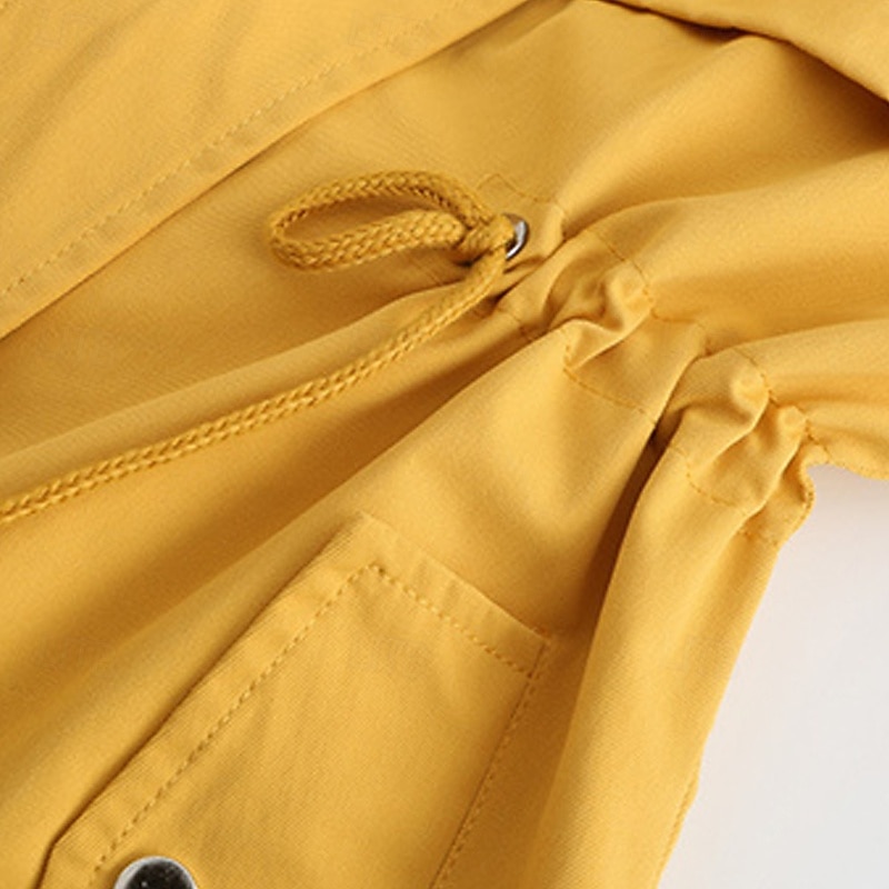 Mulheres Jaqueta casual Jaquetas de chuva impermeáveis Capas de chuva Prova-de-Água A Prova de Vento Zíper Bolsos Moda Ao ar livre Tecido Para Noite Final de semana Zíper Padrão Com Capuz Normal de 2025 por $32.99 –P9