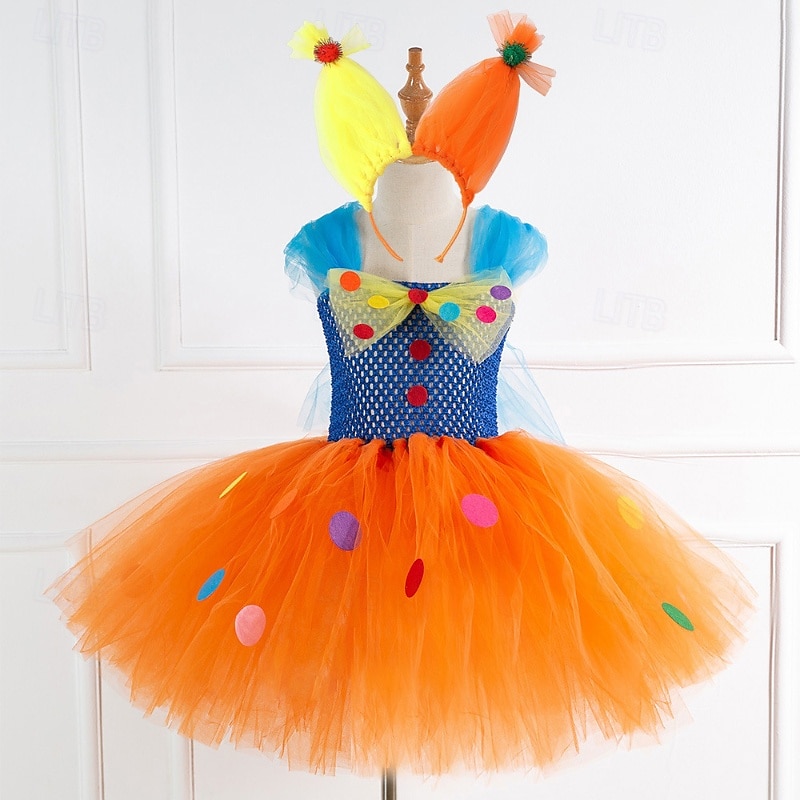 Joker Clown Pomni Halloween Outfits Costume Circus Carnival Costume Cosplay Kid's Girls' Carnival Mardi Gras Performance Party Stage Easy Halloween Costumes Dress Up 2026 - $35.99 –P1