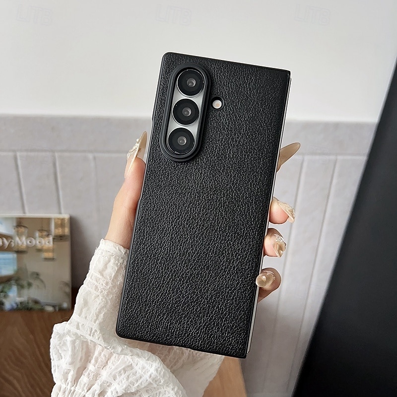 telefono Custodia Per Samsung Galaxy Piegatura a Z 7 Z Fold 6 Z Fold 5 Z Fold 4 Copertura Posteriore Resistente agli urti Retrò TPU Pelle PU del 2025 a $11.99 –P2