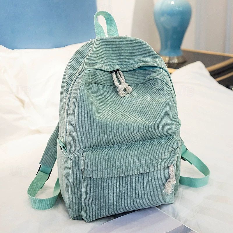 Sac à dos d'école pour adolescents, grand sac à dos en velours côtelé, léger, pour ordinateur portable 17 pouces, pour filles et garçons, décontracté, pour le lycée de 2026 ? $35.99 –P7
