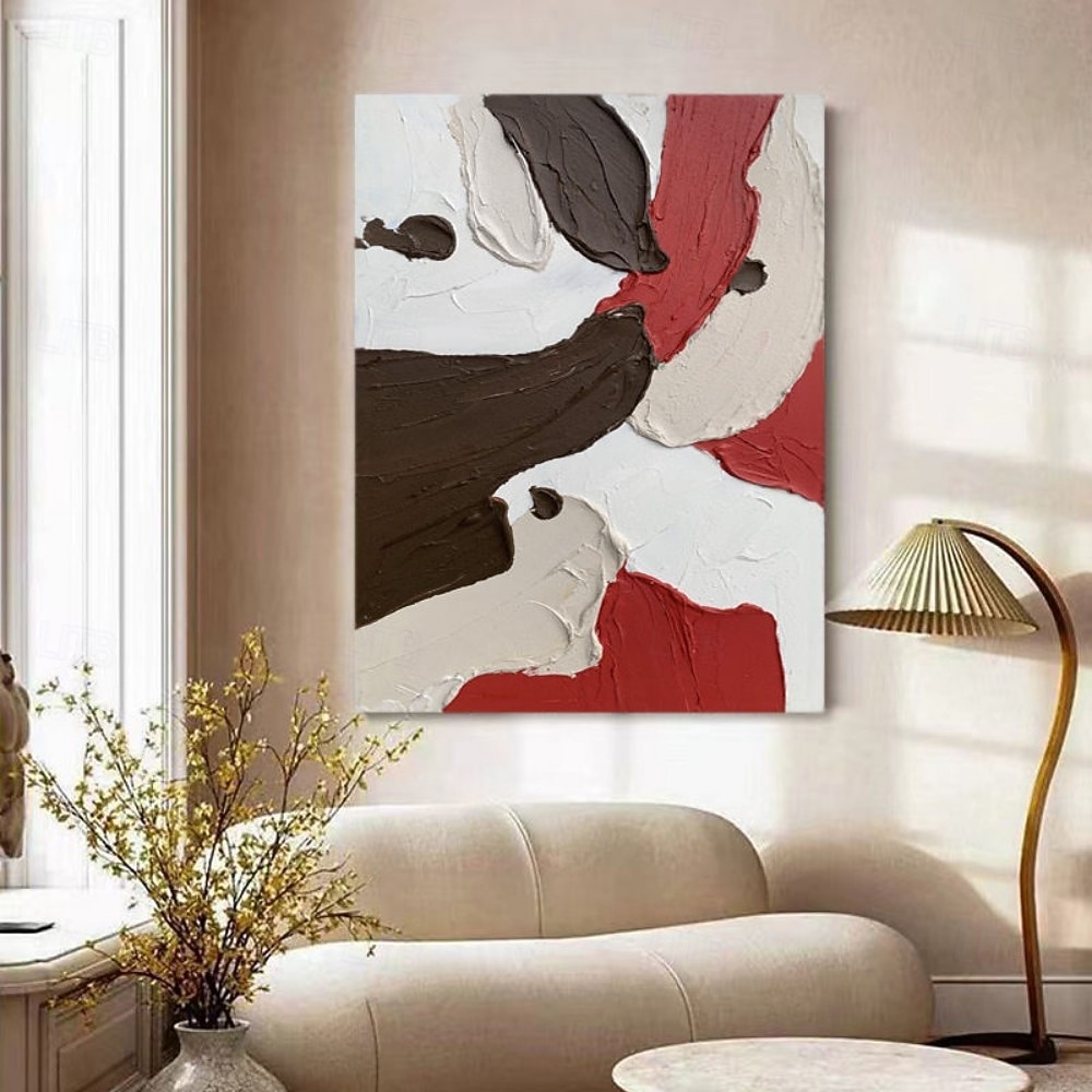 handgemaltes abstraktes Ölgemälde auf Leinwand, dekorativ, modern, Farbblock, strukturiert, Acryl, Wandkunst, Dekor für Zuhause, Bild, kein Rahmen 2025 - $41.99 –P2