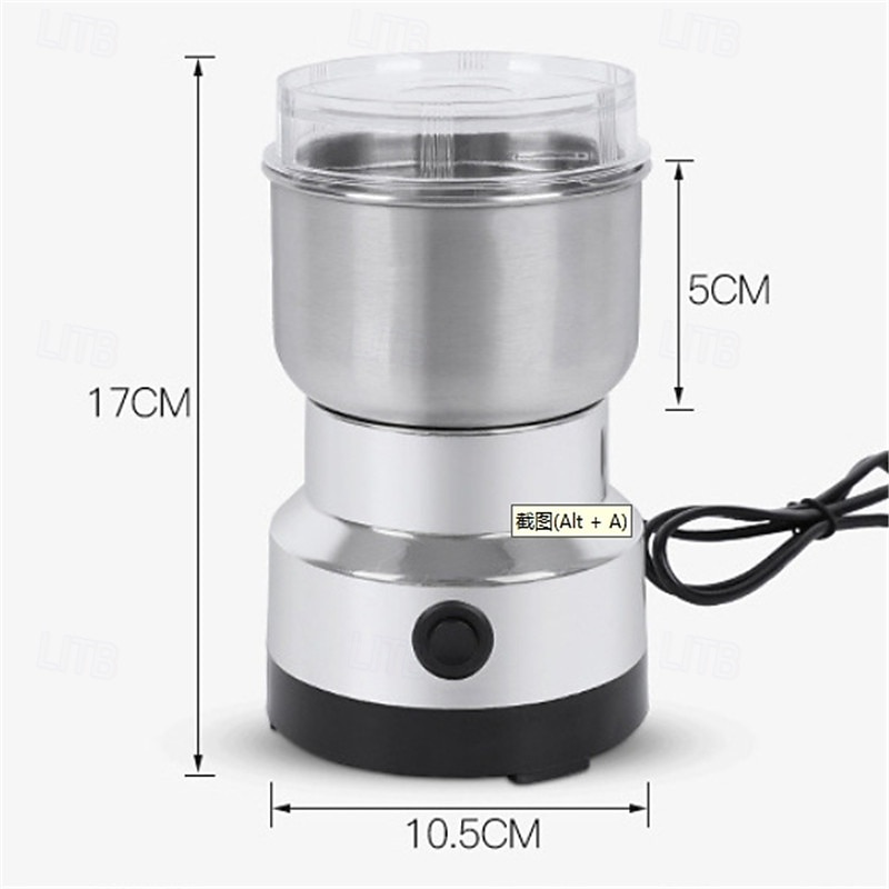 Кухонная многофункциональная 4-х лезвийная зерновая мельница для измельчения кофе, домашняя электрическая кофемолка, блендер для орехов и бобов 2026 - $23.99 –P14