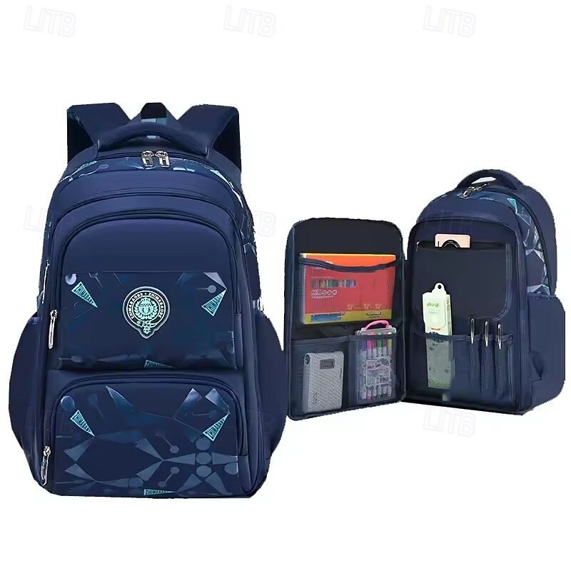 Klass 1-6 vattentåliga skolväskor pojkar grundskole ryggsäckar ortopedisk junior högskolväska mochila infantil 2025 - $31.99 –P2