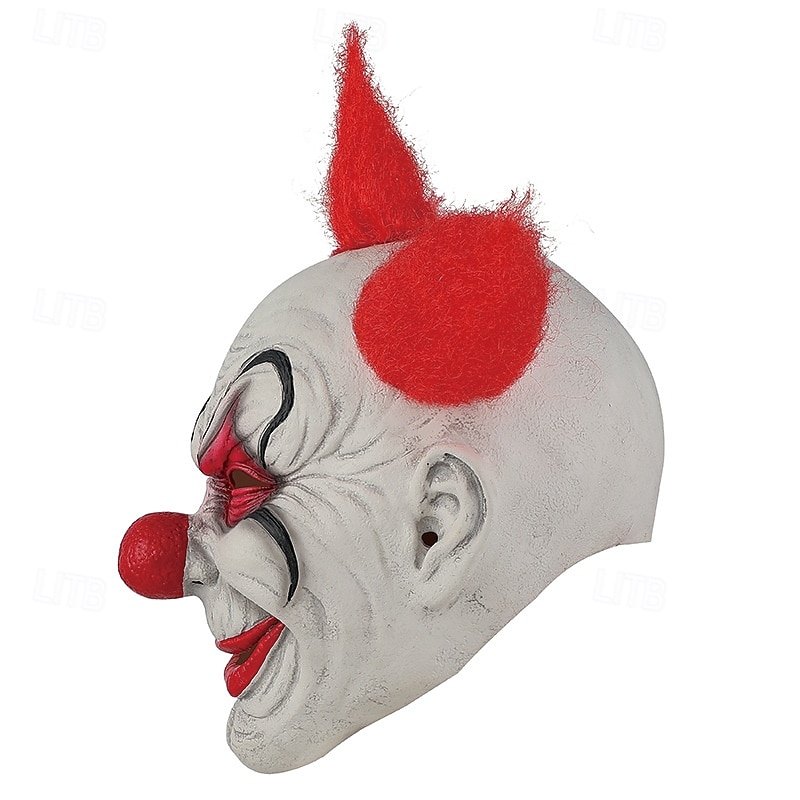 Žolík Klaun předvečer Všech svatých Maska Horor Strašidelný Celá hlava Dospělé Pánské Dámské předvečer Všech svatých Karneval Výkon Párty Jednoduché Halloweenské kostýmy Oblékněte se 2025 - $24.99 –P12