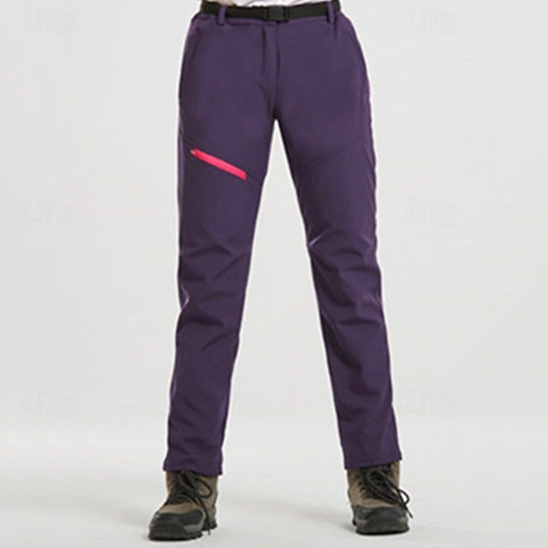 Жен. Брюки карго Флисовые штаны Брюки На каждый день Плюс бархат Полная длина Средняя талия Полотняное плетение Молния Карман Сохраняет тепло С защитой от ветра Удобный 2026 - $39.99 –P7