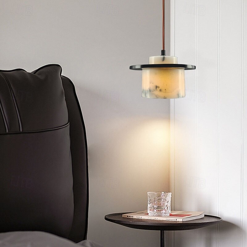 2026年 芸術的な大理石の球体ペンダントライト、木製の温白色ライト、E29調節可能なチェーン  コレクション – $115.99 –P3