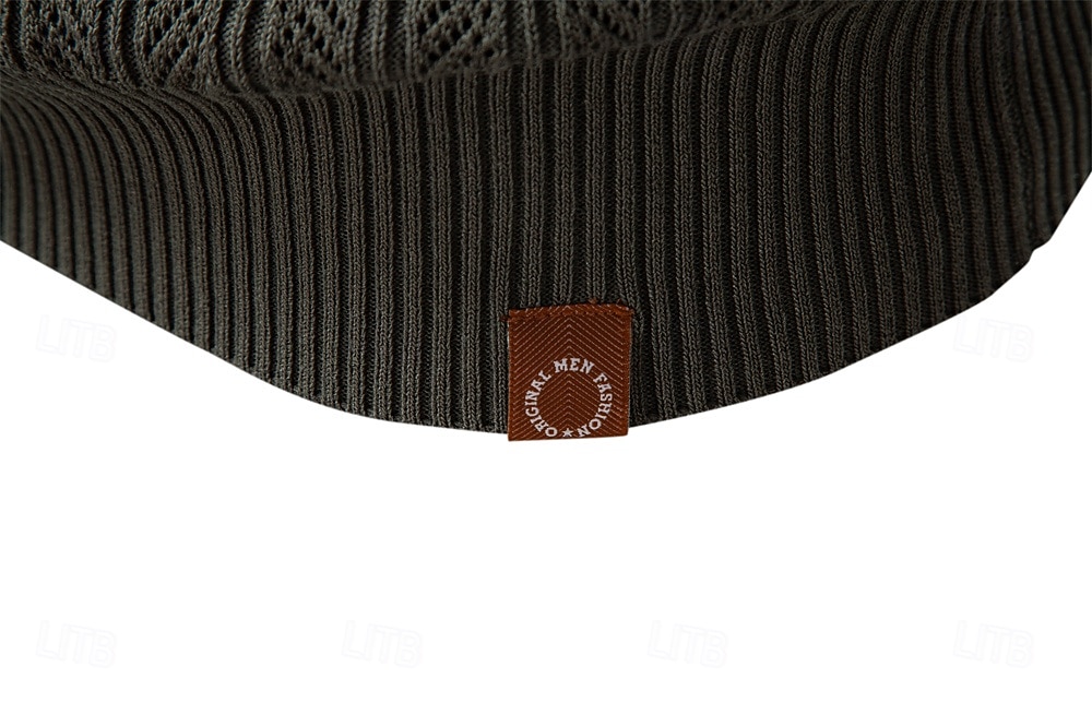 בגדי ריקוד גברים סוודר סוודר לִסְרוֹג חולצות רגילות סרוג כפתורים צבע אחיד צווארון מתקפל וינטאג' יום יומי בית הספר בית ביגוד אביב סתיו שחור חאקי S M L 2026 - $35.99 –P7