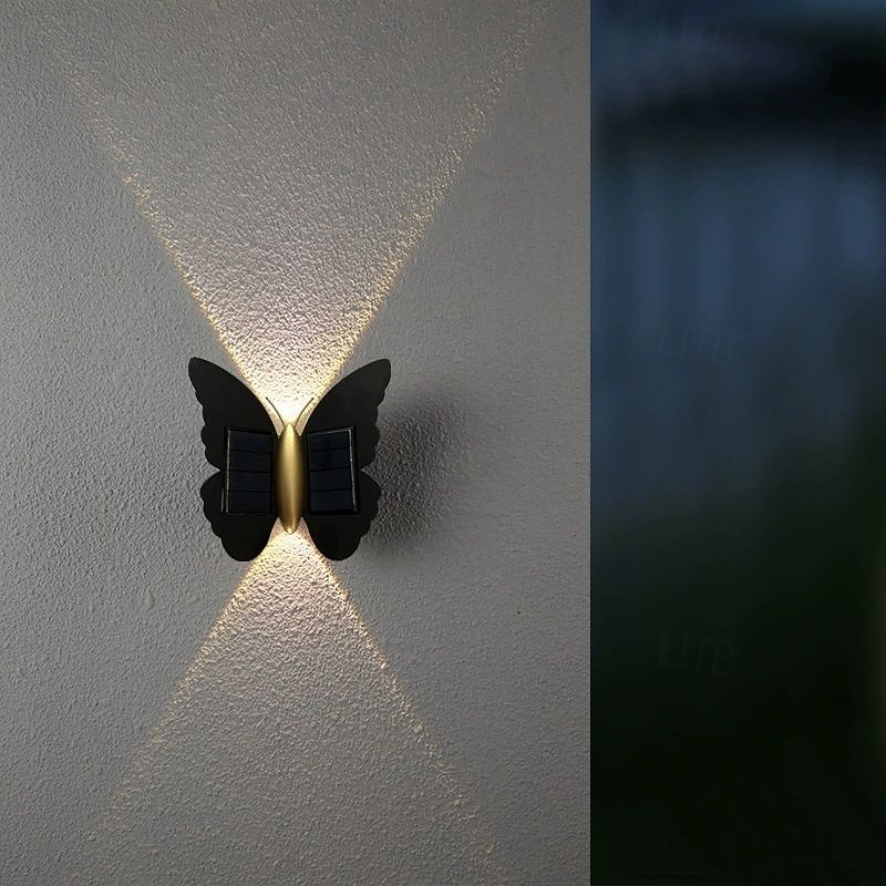 ulkokäyttöön tarkoitettu aurinkoseinävalaisin perhosseinäpesulamppu vedenpitävä yksinkertainen moderni portaikkokäytävän seinävalaisin piha parveke kuisti maisemasisustus 2025 - $13.49 –P2