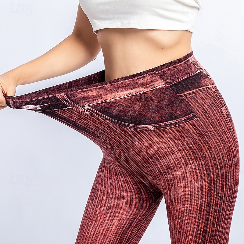 Per donna Pantaloni Eleganti Leggings Leggings comodi Streetwear Casual Lunghezza intera Naturale Semplice Tasca Confortevole Streetwear Abbigliamento quotidiano Weekend Grigio Nero Rosso Blu Autunno del 2026 a $13.99 –P16