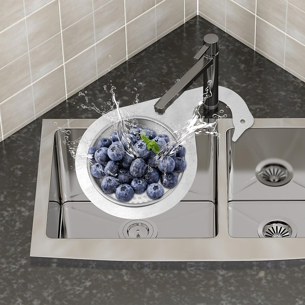 Lot de 3 paniers de vidange en acier inoxydable en forme de cygne pour évier de cuisine, filtre de vidange rapide, passoire suspendue multifonctionnelle pour fruits, légumes et déchets alimentaires de 2026 ? $19.99 –P6