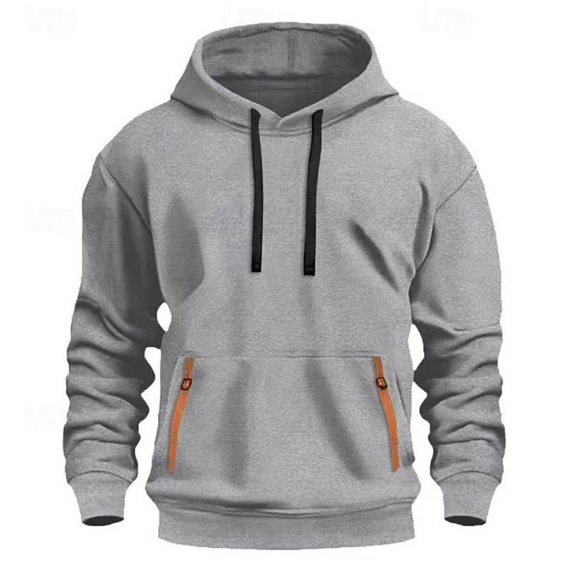 Per uomo Felpa con cappuccio Felpa con cappuccio in pile Felpa con cappuccio tattica Nero Blu marino Cammello Cachi Grigio chiaro Con Cappuccio Semplice Tasca Sport & Outdoor Casuale Quotidiano del 2025 a $17.99 –P6