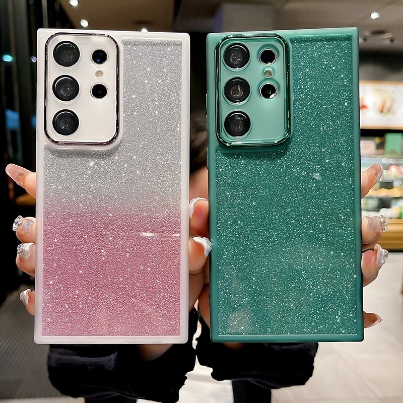 телефон Кейс для Назначение SSamsung Galaxy S25 S25 Edge S24 S24 ФЭ S23 Ultra Plus S22 Плюс Ультра A55 5G А35 5G A25 A15 Кейс на заднюю панель Блеск Блеск Блестящий Защита от удара Градиент цвета 2025 - $7.99 –P11