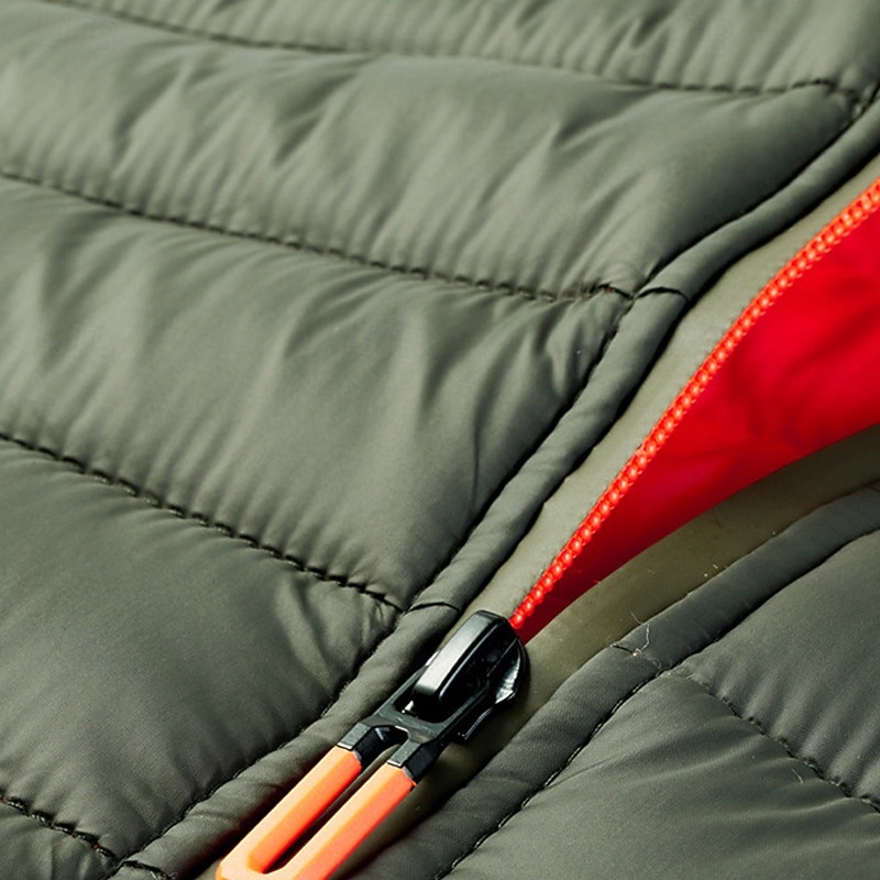 Herren Steppweste Weste Gilet Urlaub Täglich Date Mode Lässig Winter Tasche Polyester Warm Bequem Einfarbig Reisverschluss Stehkragen Normale Passform Schwarz Wein Armeegrün Dunkelblau Weste 2026 - $43.99 –P6