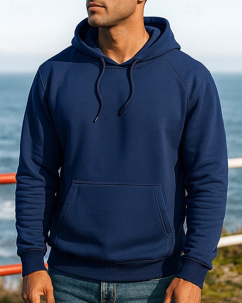 Hombre Sudadera informal Sudadera con capucha Con bolsillos Manga Larga Camiseta Ropa Deportiva Otoño Color sólido Moda Al Aire Libre Viaje Corriendo Ropa de deporte Ropa de Deporte Negro Amarillo 2025 - $21.99 –P4