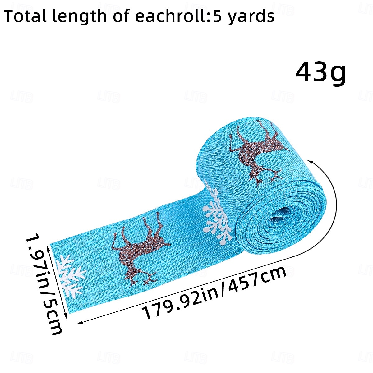 рождественские ленты для рукоделия, рождественские ленты с проволочным краем, украшения в виде оленей, ленты для упаковки подарков, ёлочные украшения, праздничные принадлежности 2025 - $6.49 –P5