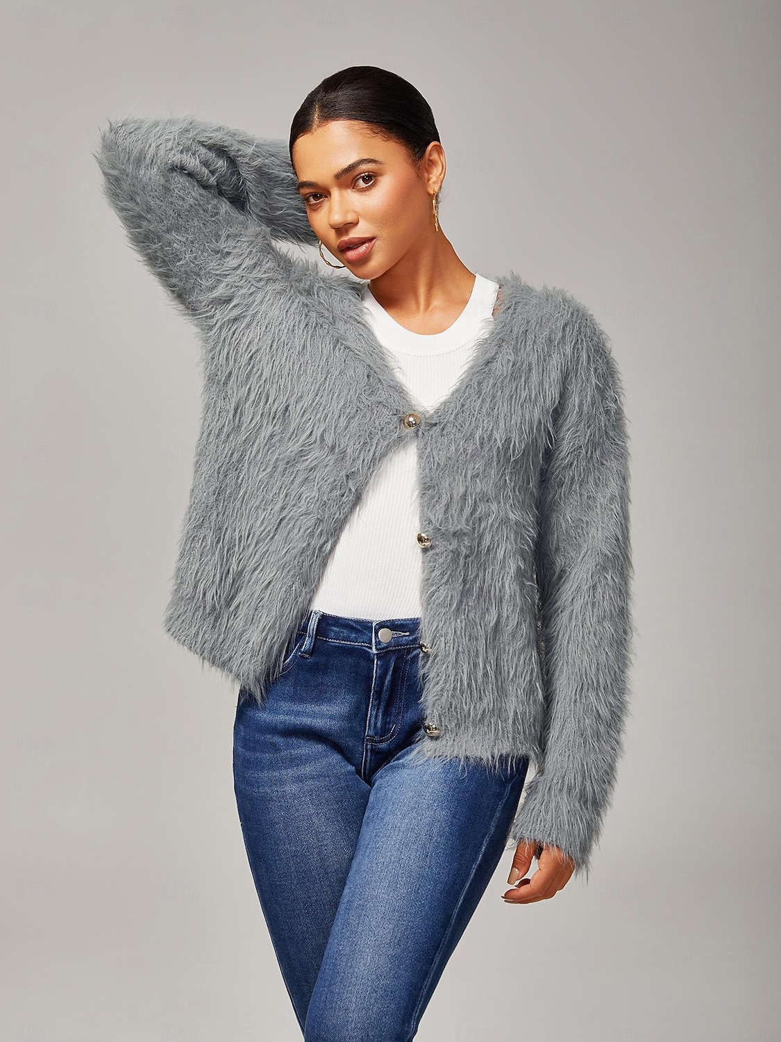 Dame Jeans Full lengde Ankel-lengde Elegant Fritid Mørkeblå Sommer Høst Kryss-sesonger S M L 2025 - $72.99 –P3