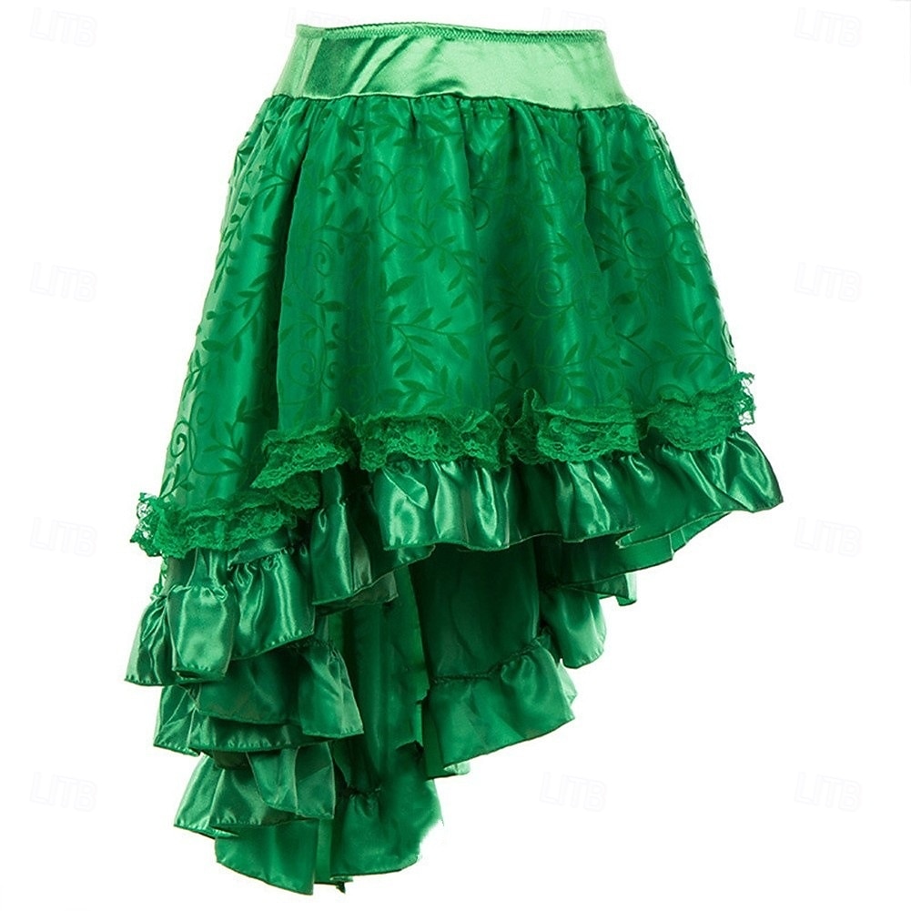 Retro / vintage Punk & goottilainen Steampunk Hameet Gootti tyttö Rimpsu Naamiaispuku Naisten Fantasia Steampunk Naamiaiset Rento / arki Aikuiset Hame 2026 - $48.99 –P11