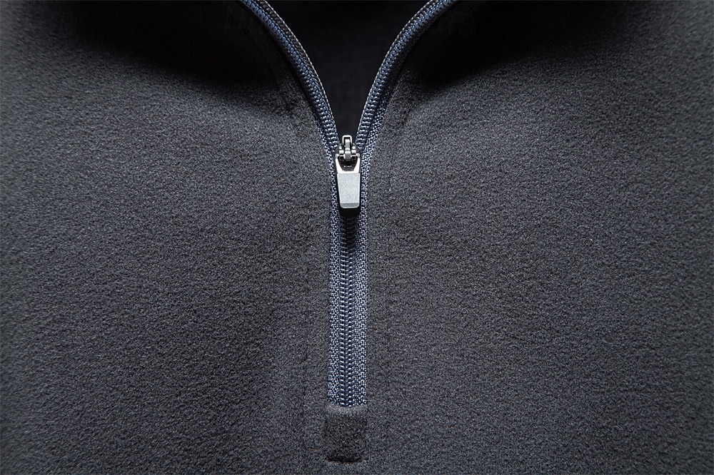 Per uomo Felpa con zip corta Nero Blu marino Blu Verde Cachi Collo Alto Semplice Lavoro Sport & Outdoor Casuale senza stampa Cool Casual Maglione Primavera Autunno Abbigliamento Felpe con cappuccio del 2026 a $26.99 –P21