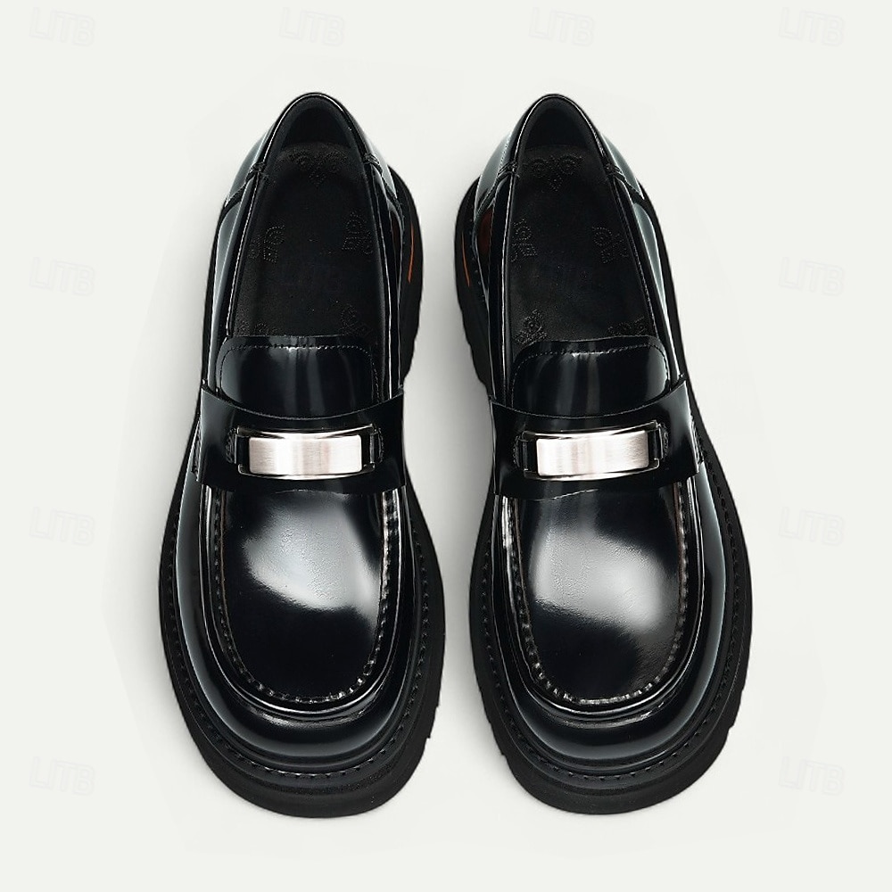 Мужские коричневые кожаные пенни-лоферы с металлической пряжкой – классические туфли для деловых встреч, официальных мероприятий и офиса. 2025 - $109.99 –P14