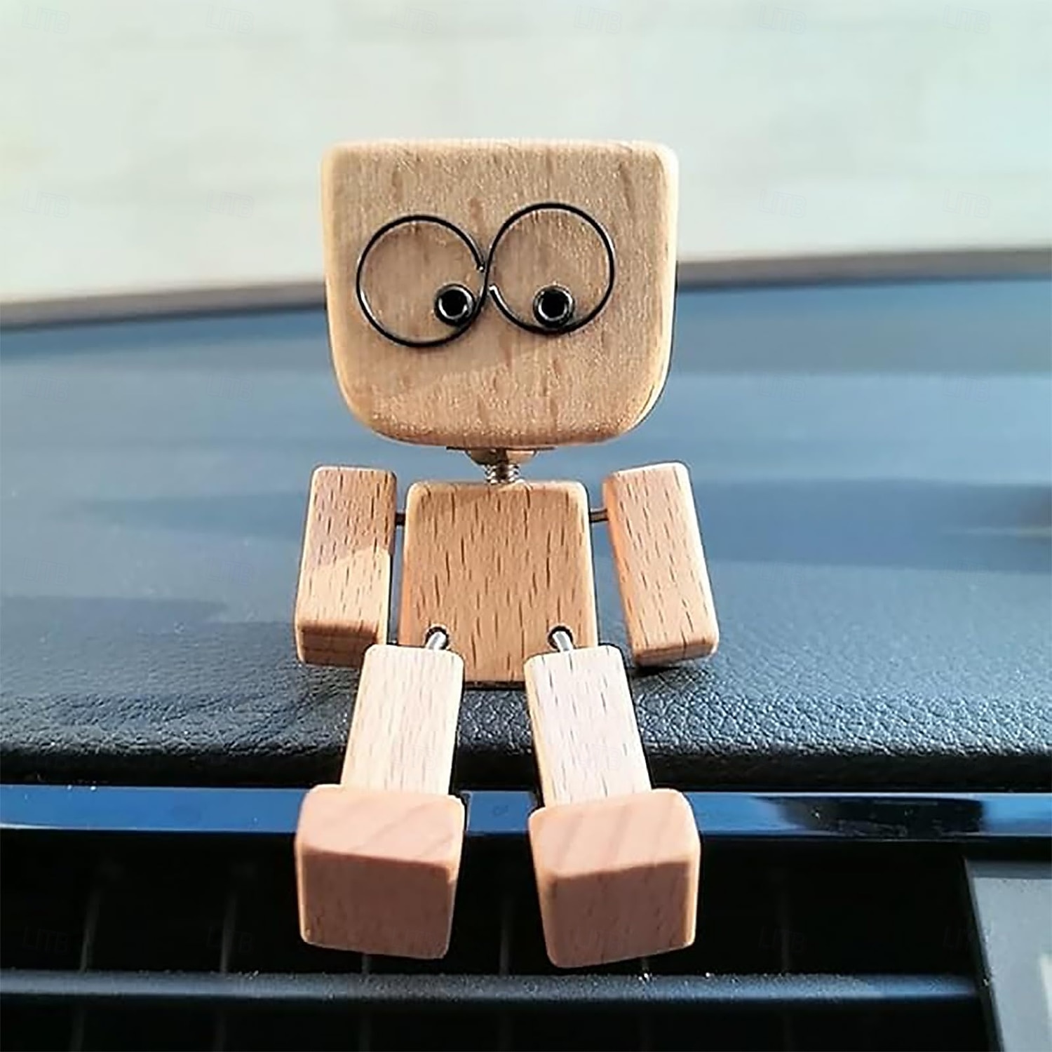 třesoucí se dřevěná figurka muže, okouzlující malá dřevěná figurka, která se houpe, ručně vyráběné třesoucí se nohy, dekorace na dřevěnou palubní desku auta, kreativní dřevěná dekorace na stůl 2025 - $16.99 –P6