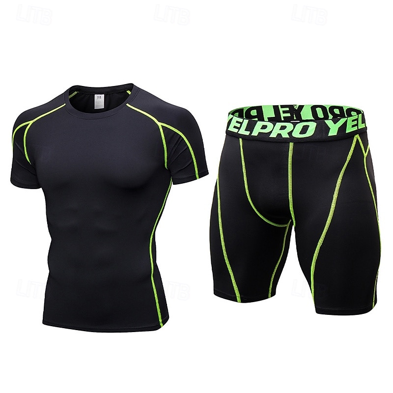 Hombre Trajes de entrenamiento Capa base superior e inferior