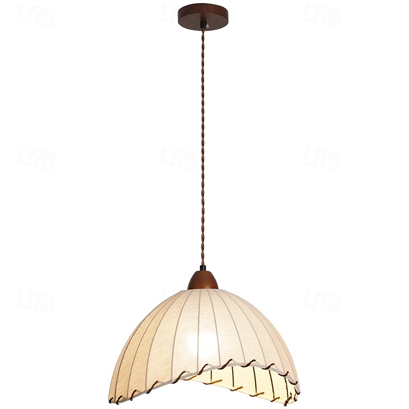 lampada a sospensione a led, materiale in tessuto, luce bianca calda/bianca, e26 e27, catena regolabile del 2025 a $128.99 –P5