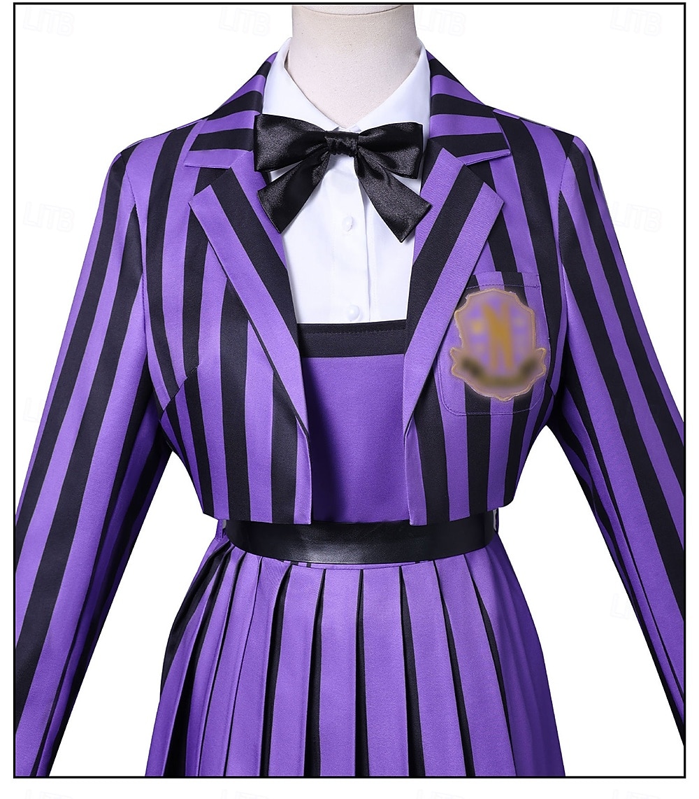 Gotycki horror Mroczna Akademia Kostium Mundurki szkolne Fantazyjne przebranie Cosplay Kostiumy z filmów for Damskie Doroślu Halloween Karnawał Spektakl Impreza Sukienka 2025 - $87.99 –P5