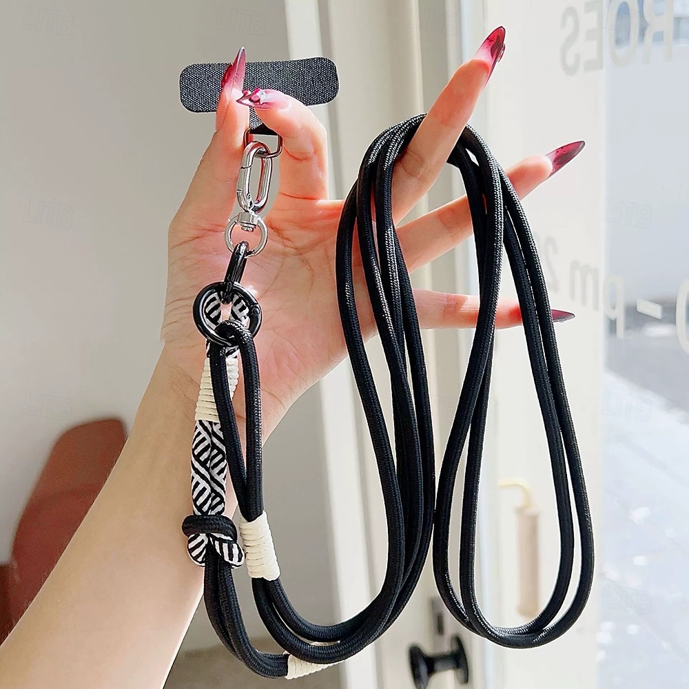 divatos mobiltelefon-zsinór, hosszú kötéllel, keresztpánt, férfiak és nők számára, kültéri túrázáshoz, strapabíró, kártya alakú, elvesztésgátló csipesszel ellátott mobiltelefon-zsinór 2026 - $9.99 –P5
