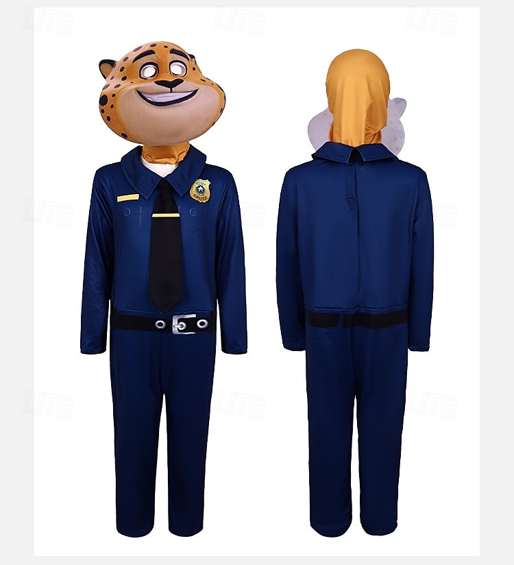 Animal Detective Red Fox Fox Officer Outfits Costume Adventure Movie Casual for Boys' Girls' Adults Halloween Carnival Performance Educational Dress Up School Event Dress Up 2026 - $35.99 –P5