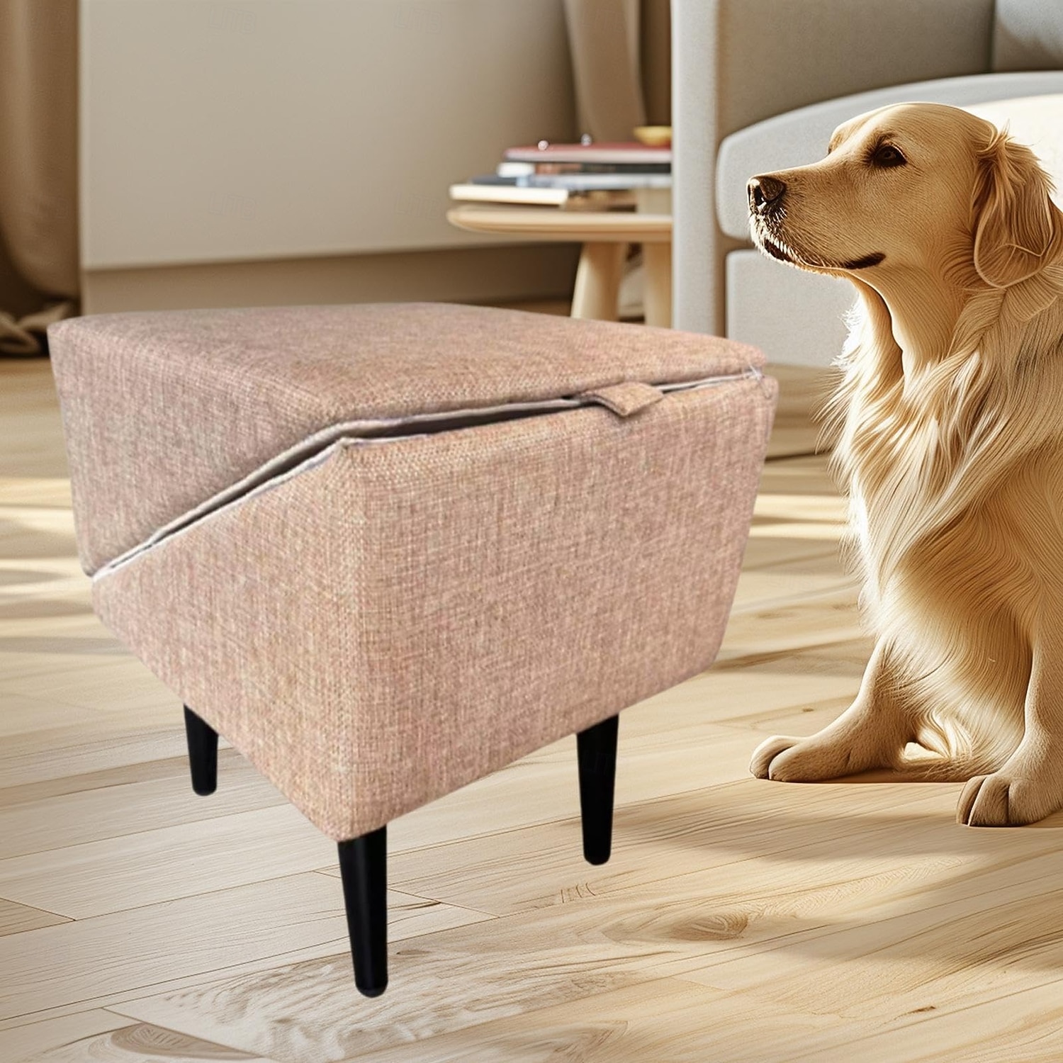 Cadeira dobrável para escada de cachorro de estimação, economiza espaço, 2 em 1, degrau de escalada confortável para animais de estimação, cama alta, lâmpada para cachorro, gatinho, filhote, animal de 2026 por $162.99 –P1