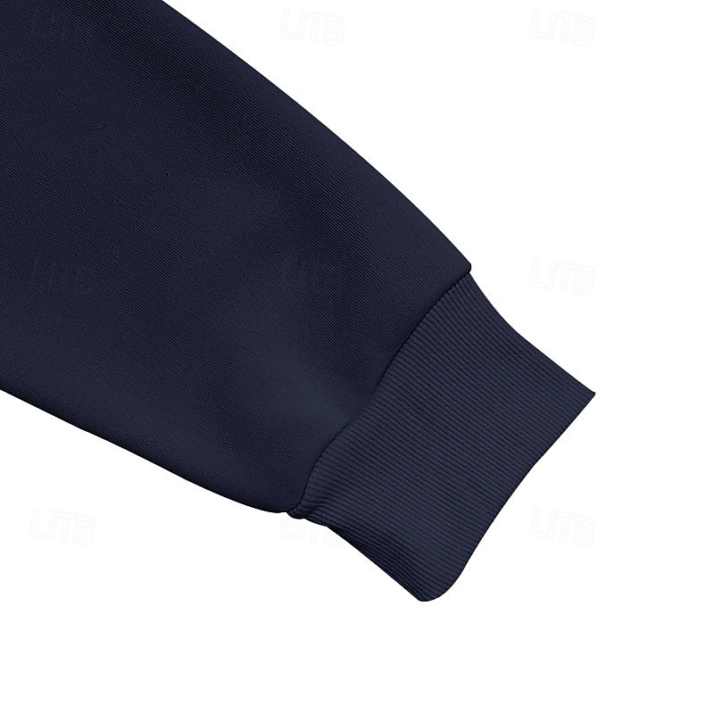 Homens Moletom Moletom com capuz Moletom de lã Adamascado Preto Branco Vinho Azul Marinha Com Capuz Tecido Patchwork Desportos e Ar livre Casual Diário Roupa de rua Legal Roupa de Esporte Inverno de 2025 por $23.99 –P10