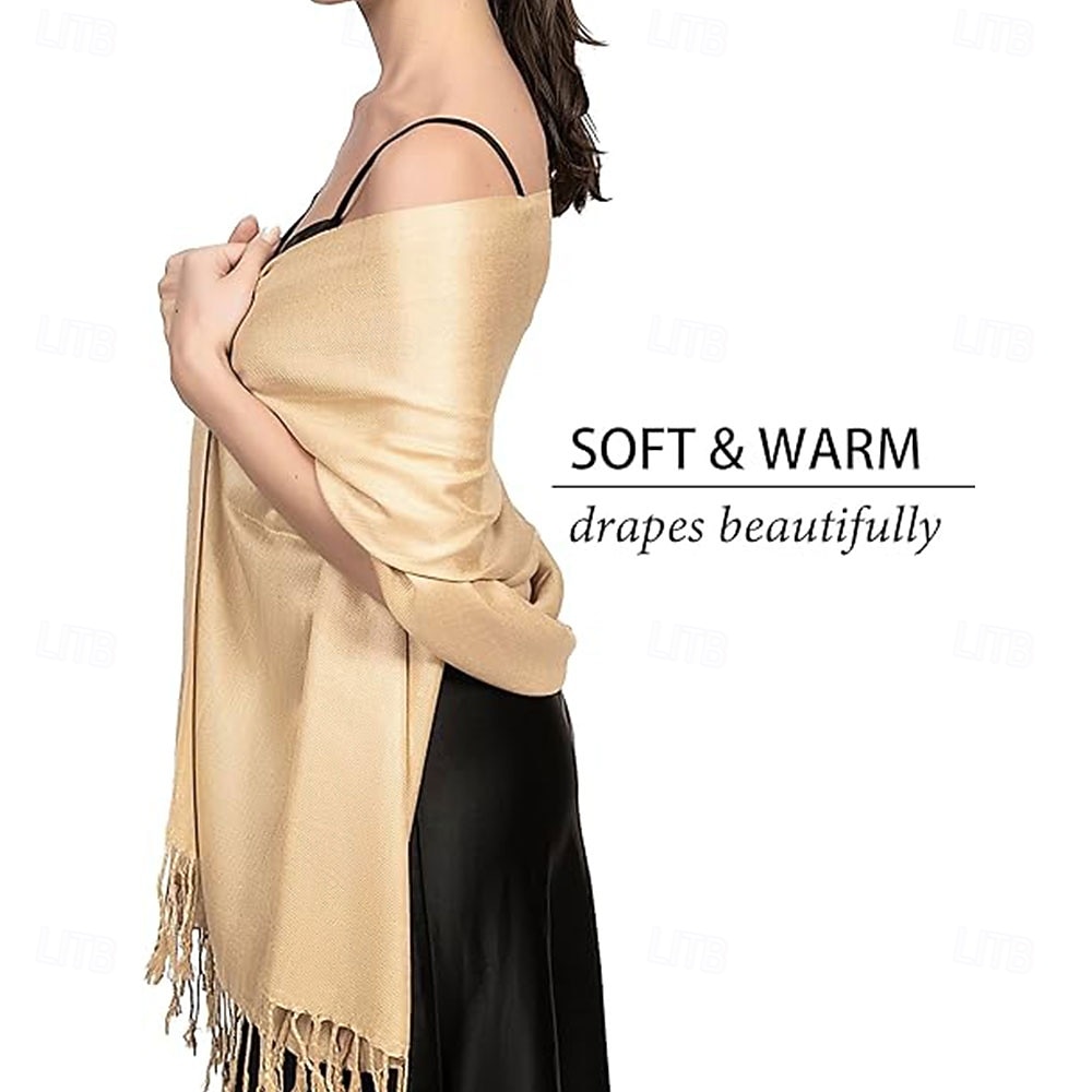 Achillea Soft Silky Pashmina Scarf for Women  Shawl Wrap for Evening Dresses Bridesmaids Weddings & Everyday Wear 2026 - $16.49 –P2