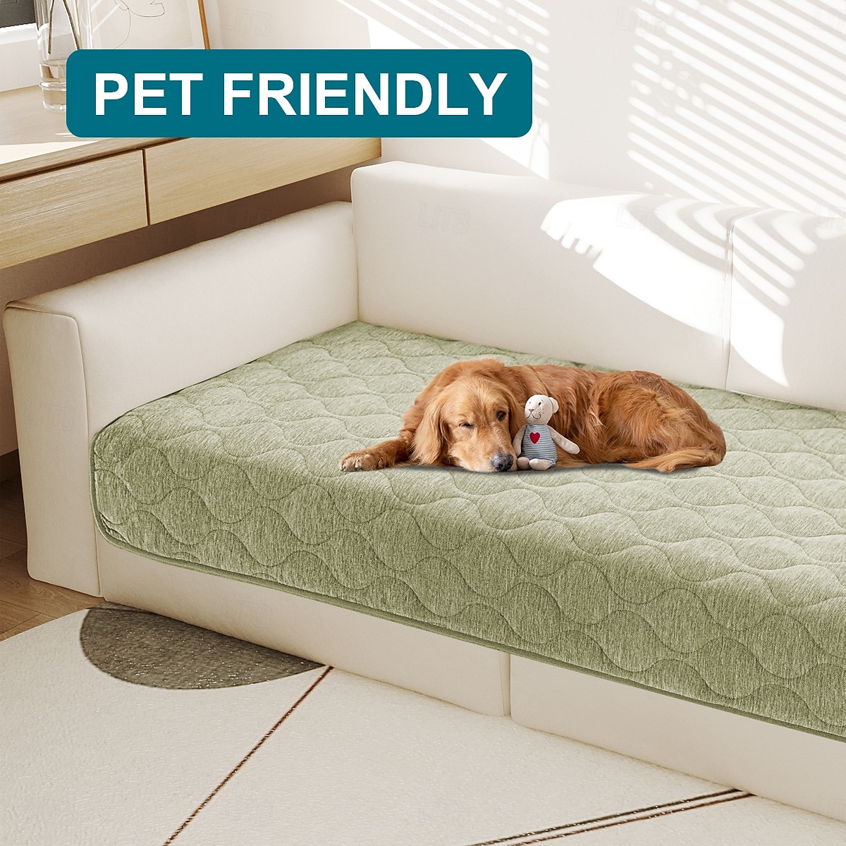 Chenille Sofa Putepadding Vanntett Anti-Skli Kjæledyrvennlig Sofa Deksel Plush Myk Setebeskytter Vaskbar Anti-Flekk Sofa Pad Stue 2025 - $41.99 –P4