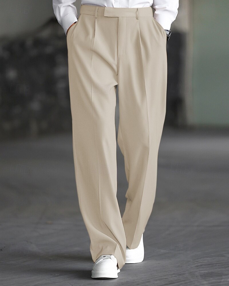 Per uomo Pantaloni Eleganti Pantaloni Chinos Tasca Elastico in vita Semplice Comodità Formale Feste Lavoro Moda Stile Classico Nero Cachi Micro-elastico del 2025 a $29.99 –P2