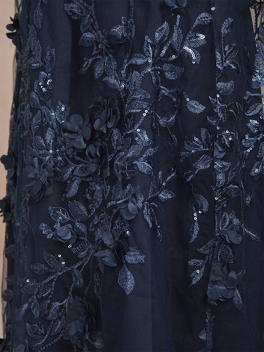 Femmes Robe Midi Robe fourreau Robe trapèze Élégant Mariage Soirée robe demoiselle d honneur Coupe régulière Couleur Unie Sans manches Col en V bleu marine Été Printemps Automne Hiver de 2025 ? $129.99 –P4