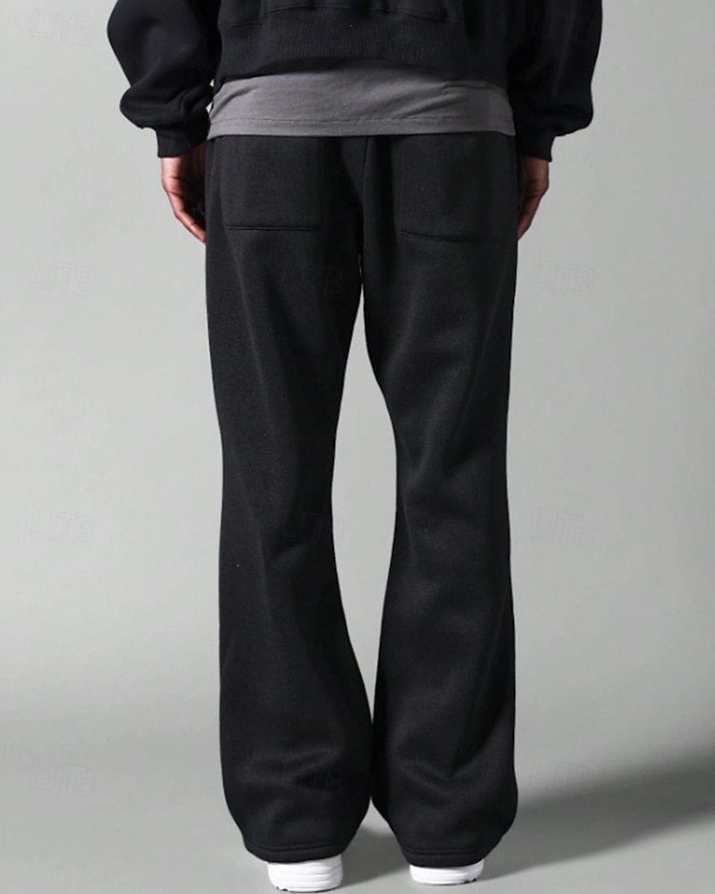 Per uomo Pantaloni da tuta Pantaloni a Zampa Pantaloni Coulisse Tasca Elastico in vita Semplice Comodità Sport all'Aperto Quotidiano Moda Casual Nero Grigio chiaro Micro-elastico del 2026 a $18.99 –P11