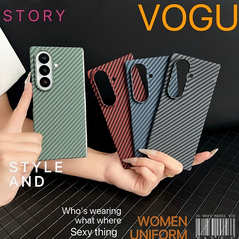 Phone Case For Samsung Galaxy Z Fold 7 Z Fold 6 Z Fold 5 Z Fold 4 Back Cover Support Wireless Charging Shockproof Retro PC 2026 - $24.99 –P12