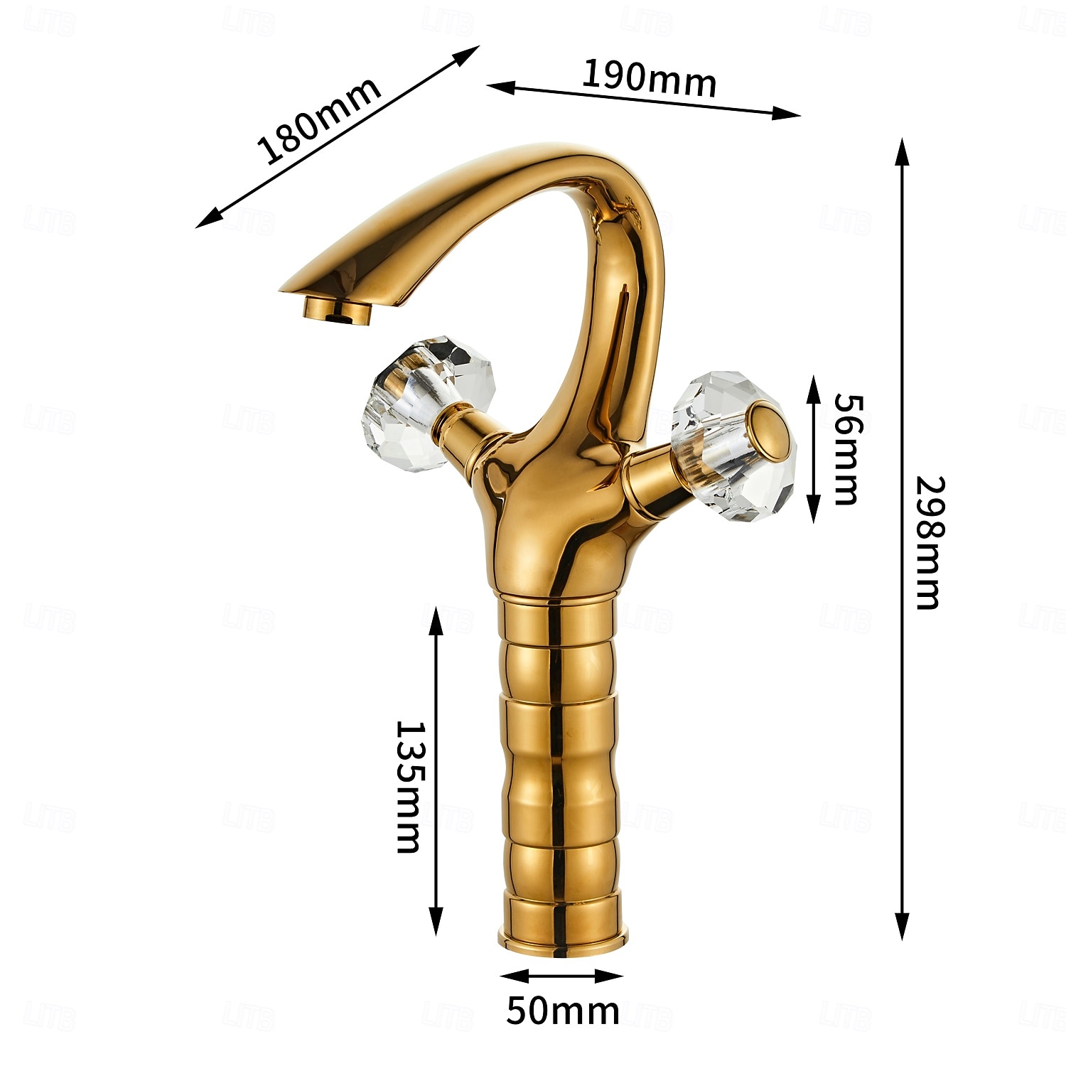 Robinet de lavabo - Classique Électroplaqué Ensemble central Deux poignées un trouBath Taps de 2026 ? $237.99 –P3
