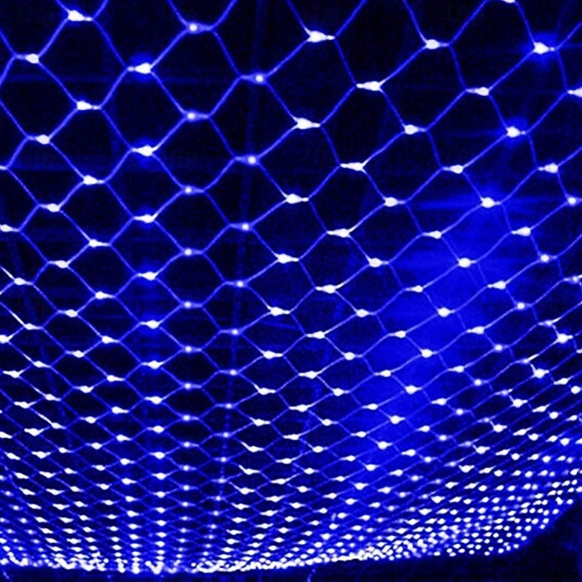 led net net string 3m x 2m 200 leds net lights lights κουρτίνα φώτα ψαρέματος λευκό ζεστό λευκό μπλε πολύχρωμο χριστουγεννιάτικο δέντρο διακόσμηση σπιτιού πάρτι μωβ μπλε ζεστό λευκό πολύχρωμο λευκό 2025 - $20.99 –P6