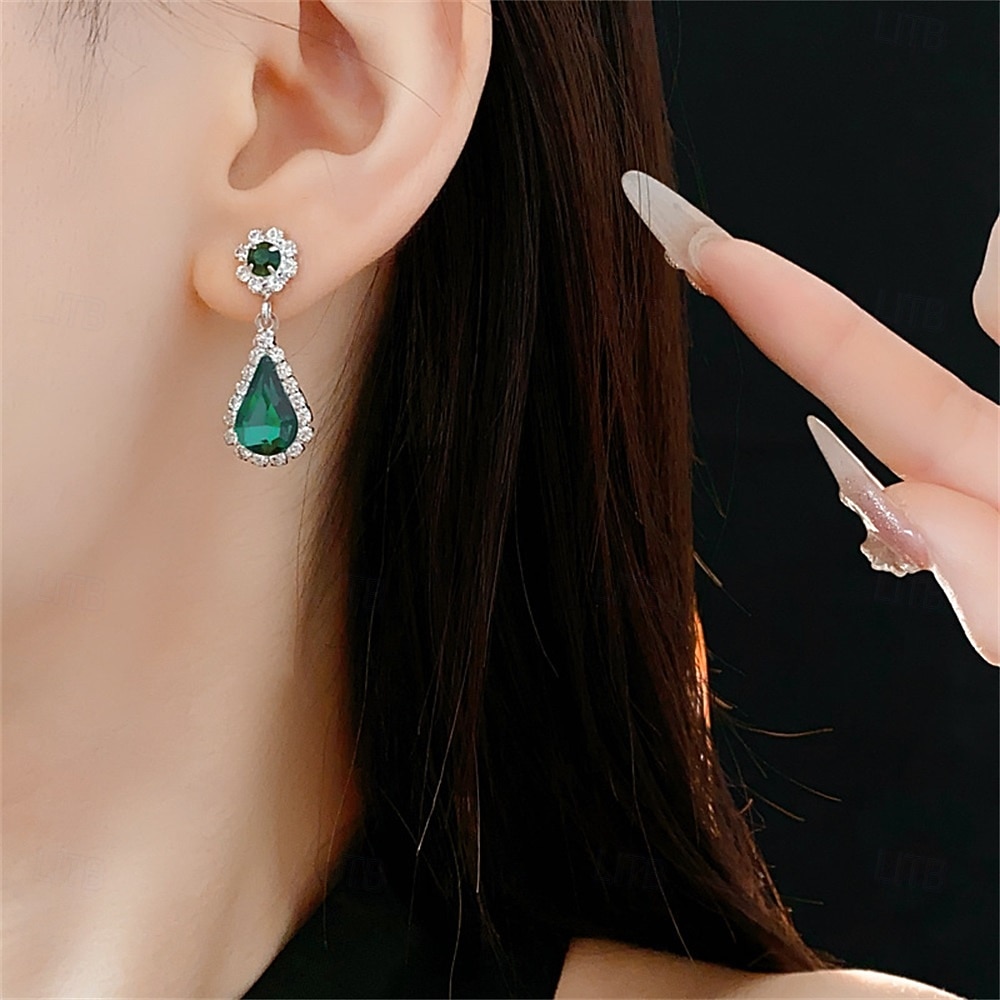 Набор украшений 2 Черный Цирконий Хром Серьги Ожерелья Жен. Элегантный стиль Винтаж Мода Старинный Классический Комплект ювелирных изделий Назначение Свадьба Для вечеринок День Святого Валентина 2026 - $14.99 –P15