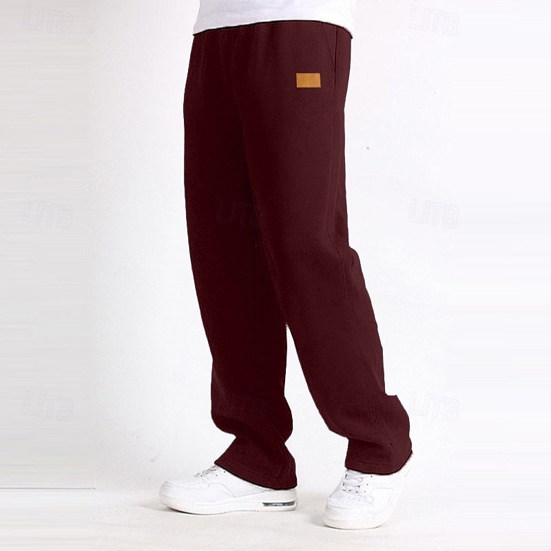Per uomo Pantaloni da tuta Pantaloni Pantaloni della tuta con fondo aperto Coulisse Elastico in vita Gamba Dritta Semplice Traspirante Lunghezza intera Sport all'Aperto Casuale Quotidiano Moda del 2025 a $17.99 –P7