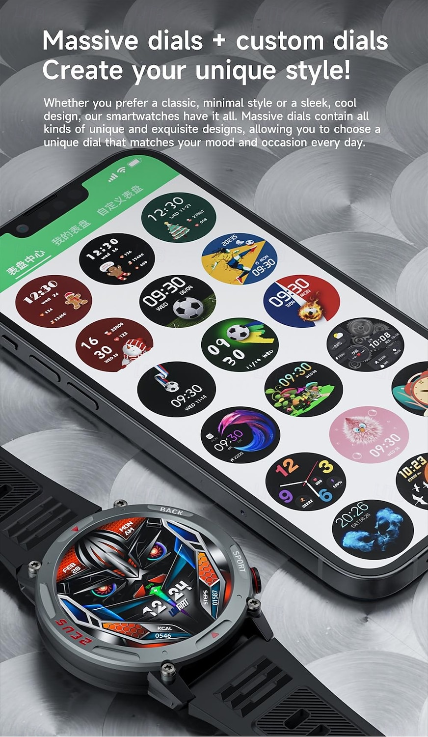 LOKMAT ZEUS 4 PRO Умные часы 1.43 дюймовый Смарт Часы Bluetooth Контроль температуры Педометр Напоминание о звонке Совместим с Android iOS Женский Мужчины 2025 - $42.99 –P12