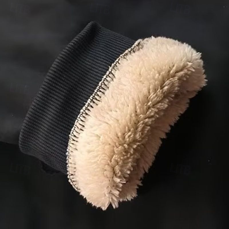 Homens Moletom de lã Moletom com capuz de lã Sherpa Adamascado Preto Laranja Marron Verde Com Capuz Tecido Letra Estampas Abstratas Com Cordão Casual Diário Para Noite Poliéster Roupa de rua Casual de 2025 por $19.99 –P4
