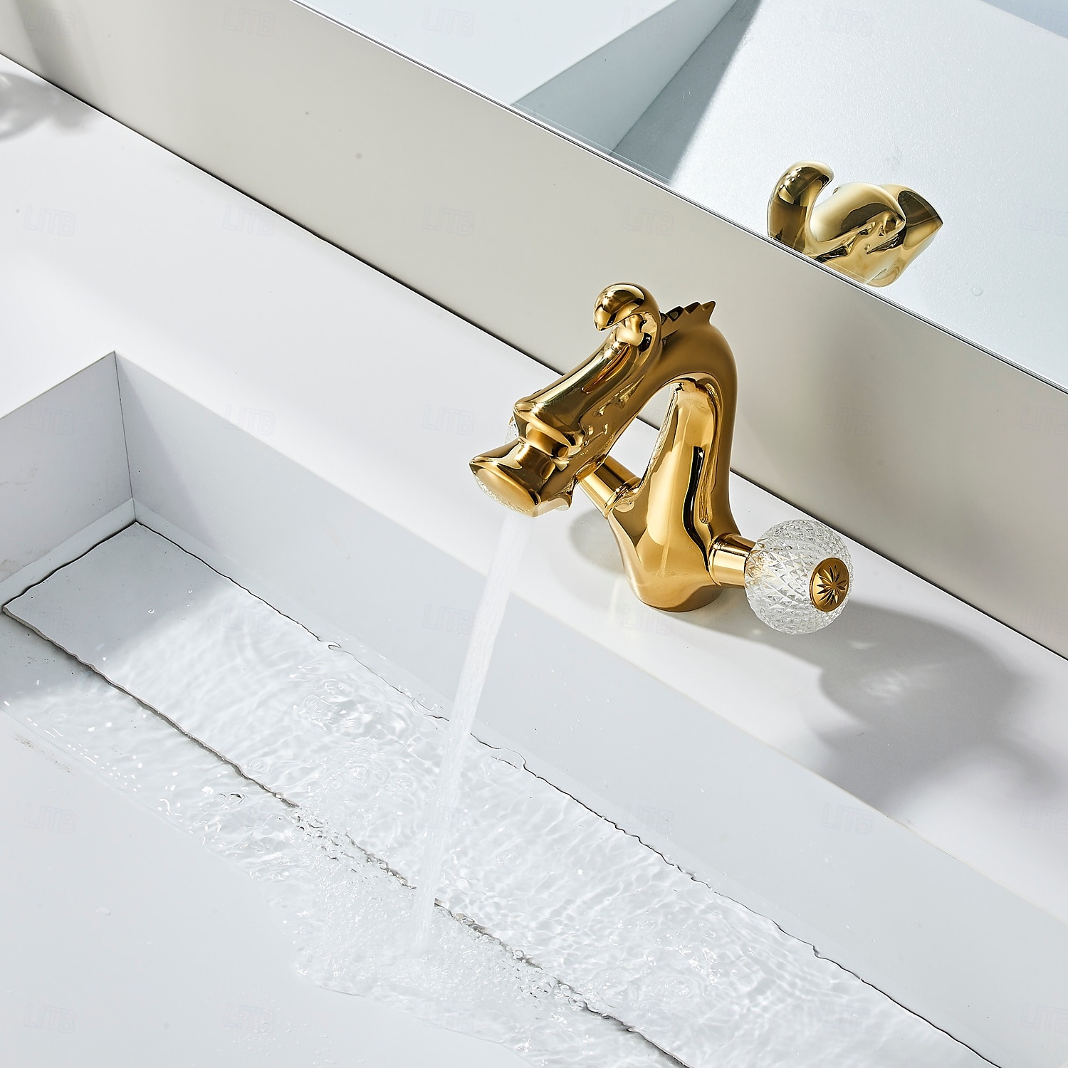 Rubinetto per lavabo - Classico Galvanizzato Set centrale Due maniglie un foroBath Taps del 2025 a $129.99 –P4