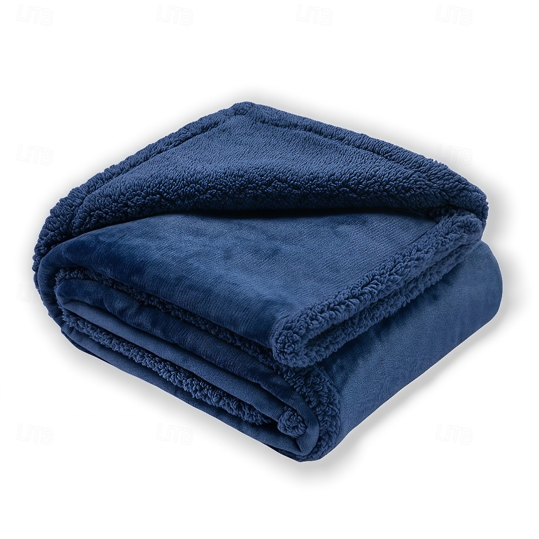 Pătură impermeabilă pentru animale de companie pătura groasă din flanel și sherpa pentru patul animalelor de companie pătură moale din catifea pentru câini 2025 - $11.49 –P11