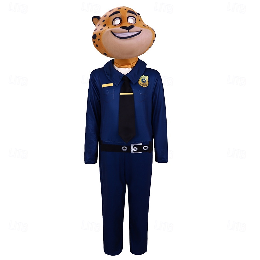 Animal Detective Red Fox Fox Officer Outfits Costume Adventure Movie Casual for Boys' Girls' Adults Halloween Carnival Performance Educational Dress Up School Event Dress Up 2026 - $35.99 –P6