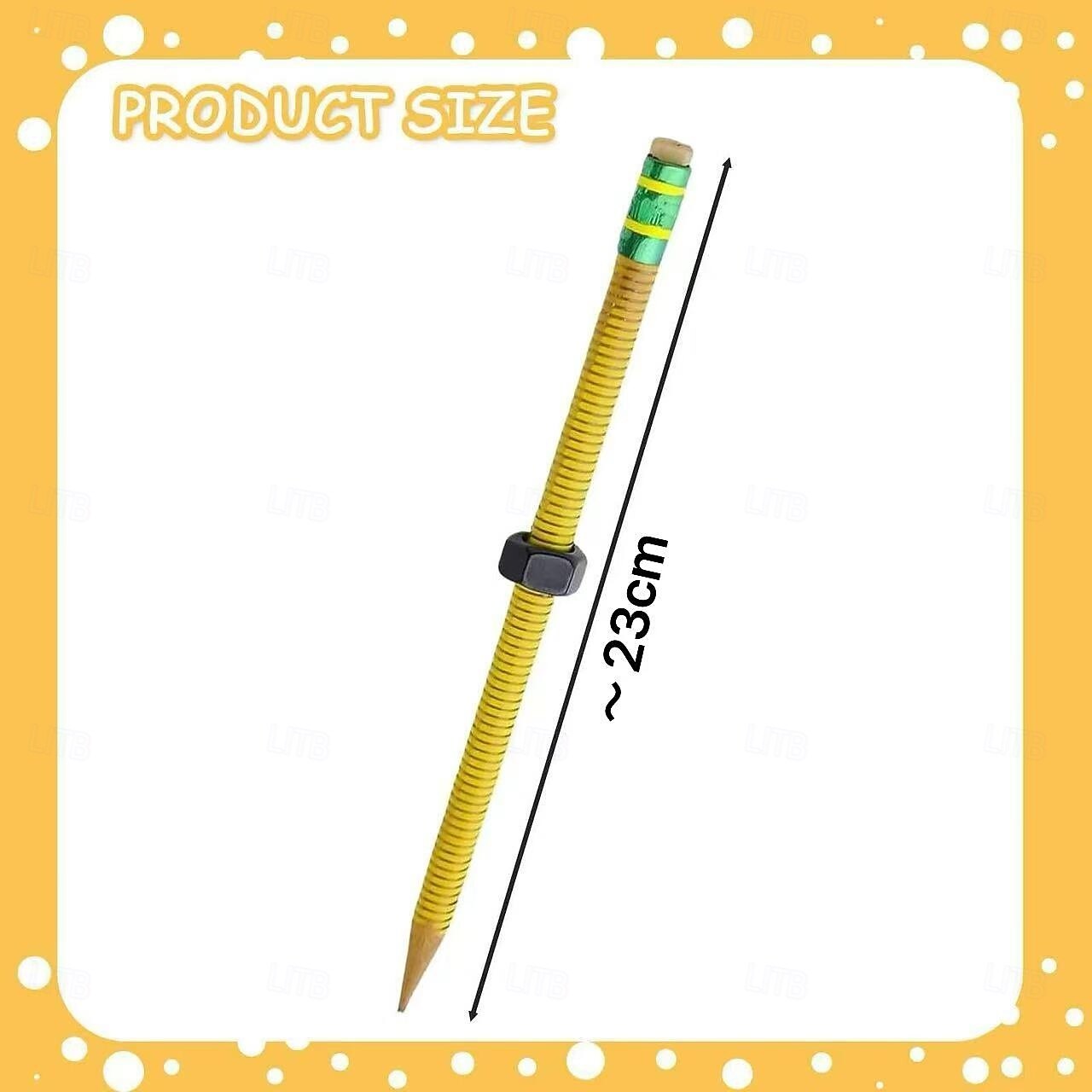 2/3/5 peças de caneta de descompressão de porca com rosca lápis de madeira com rosca e porca giratória perfeita para escola escritório casa presente de aniversário de 2025 por $10.99 –P5