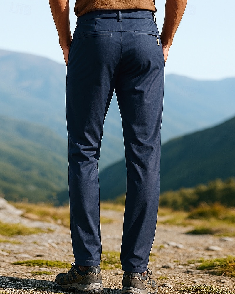Herren Wanderhosen Regenhose zum Wandern Wasserdichte Hosen Außen Normale Passform Wasserdicht Winddicht Unterteile Tasche Schwarz Armeegrün Camping / Wandern Laufen S M L XL XXL 2025 - $34.99 –P2