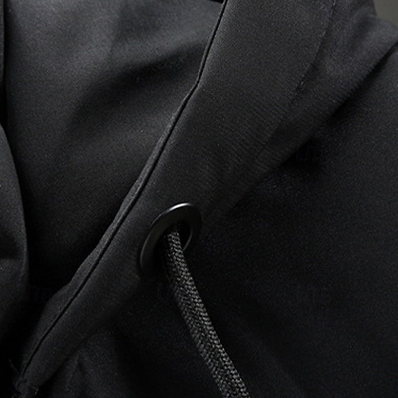 Pánské Puffer Vesta Kamizelka Vesta Dovolená Denní Rande Módní Na běžné nošení Zima Kapsy Polyester Zahřívací Pohodlné Pevná barva Kamuflážní barva Zip Kapuce Běžný Černá Tmavě šedá Béžová Šedá Vesta 2025 - $41.99 –P6