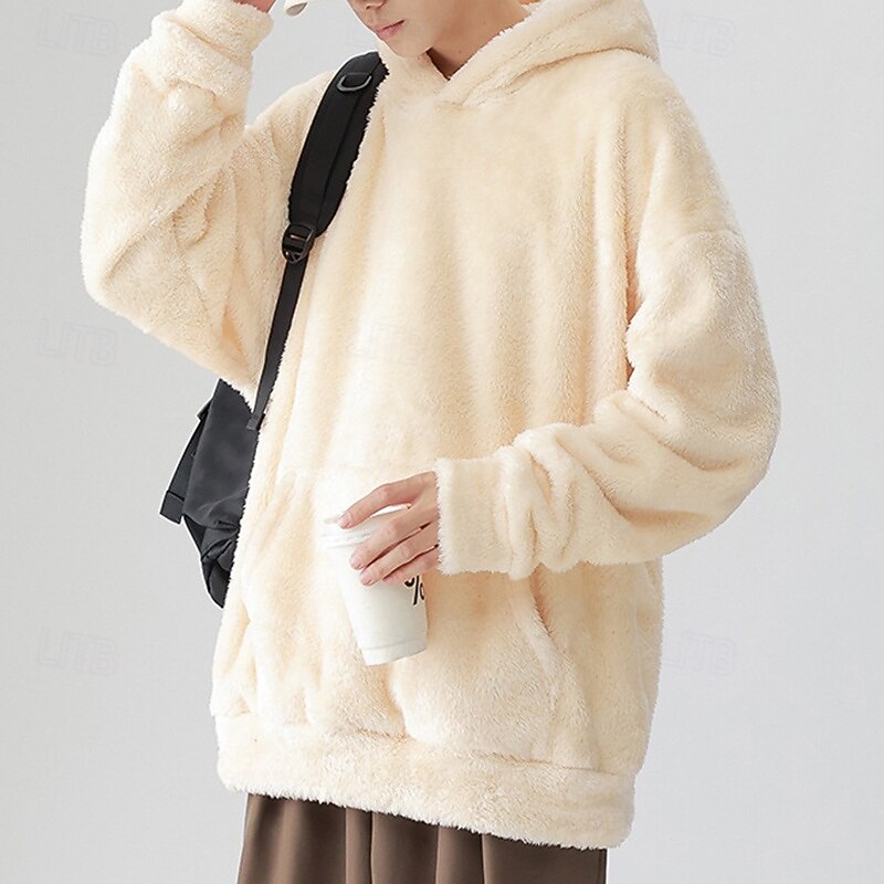Per uomo Felpa in pile Felpa con cappuccio in pile Felpa termica Manica Lunga Con Cappuccio Top Esterno Calore Termico Inverno Poliestere Grigio scuro Nero Bianco Tennis Allenamento Corsa del 2025 a $38.99 –P6
